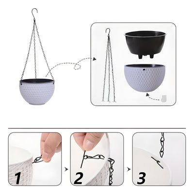 MacraBloom Pot - Garten Makramee Hanging Flowert Topf