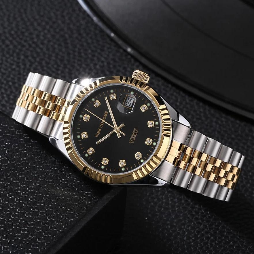 Edelstahl Automatik Armbanduhr Nr. 246