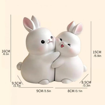 FluffyPaws Halter – Dekorativer Hasen-Buchhalter