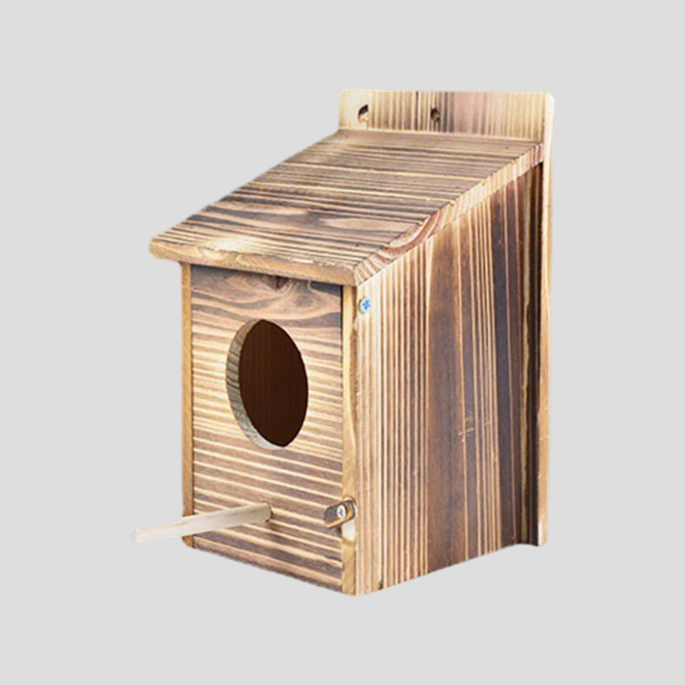 WoodHollow Nest - Wetterfestes Holz hängendes Vogelnest