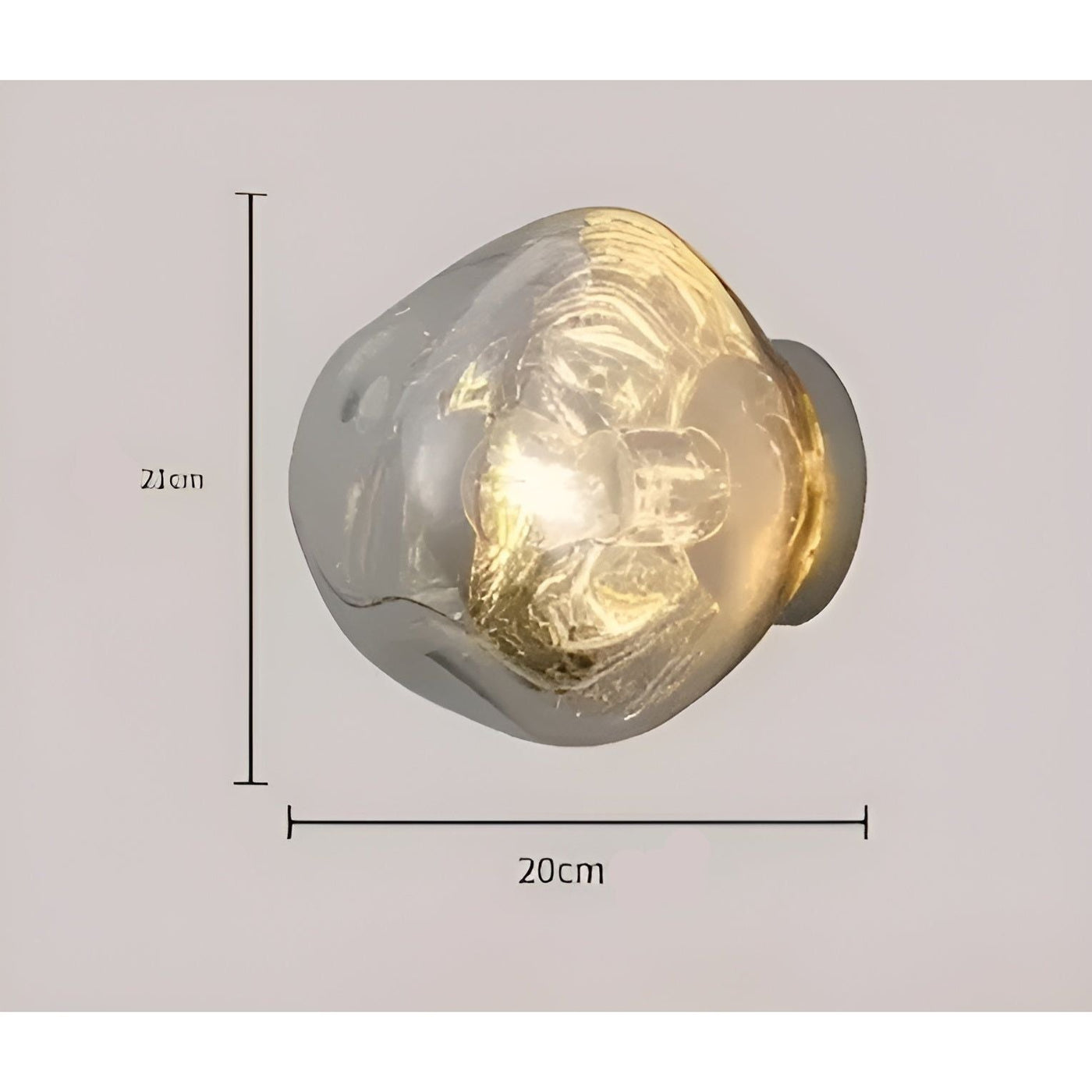 GlazeScape Light – Skandinavische Lava-Glas-Wandleuchte