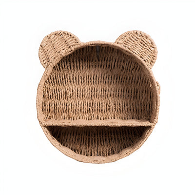 StrawWeave Basket - Strohgeflochtener Aufbewahrungskorb