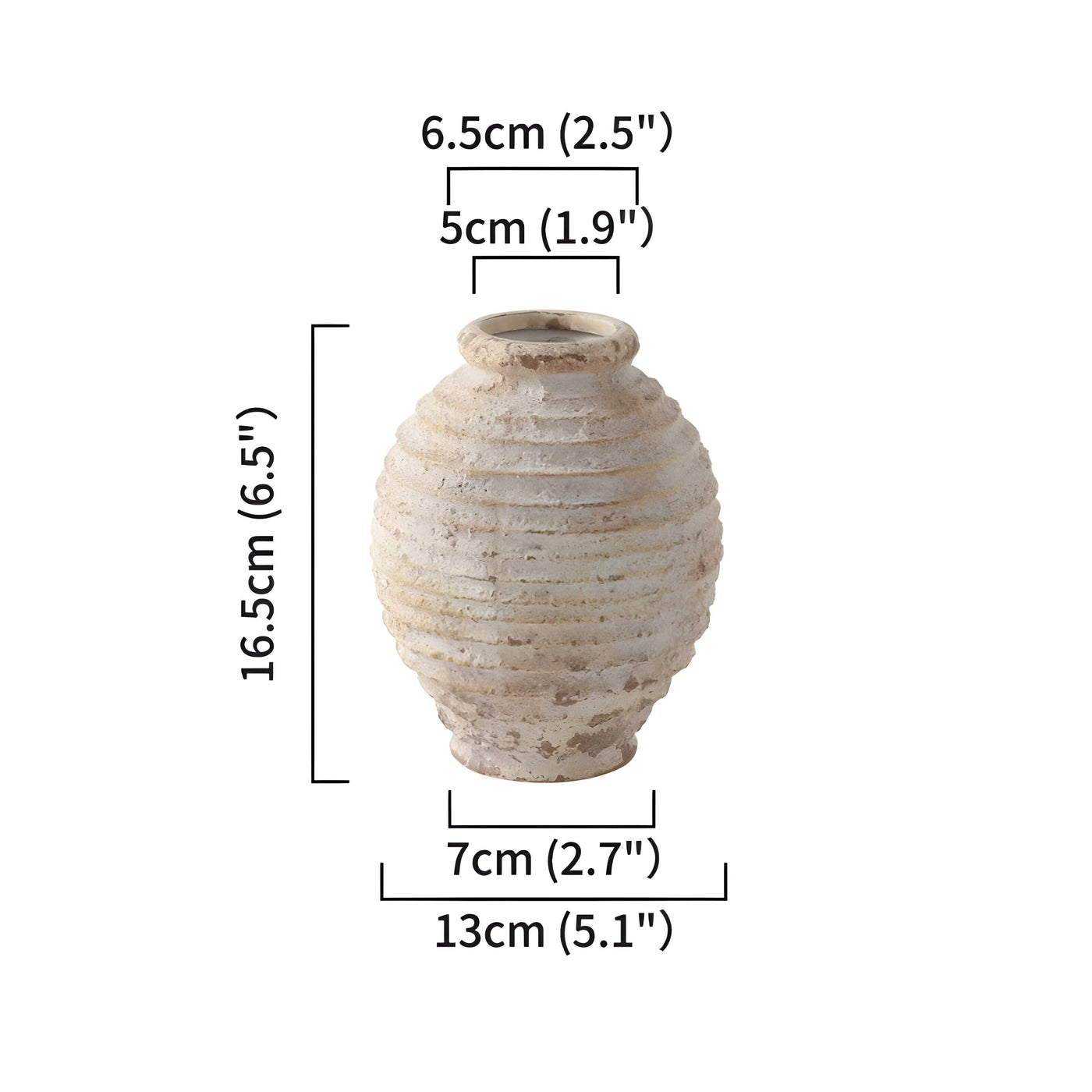 TimelessClay Vase - Retro Handgefertigt Töpferei Vase
