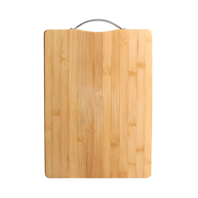 SliceNest Schneidebrett – Natürliches Bambus Schneidebrett mit Griff