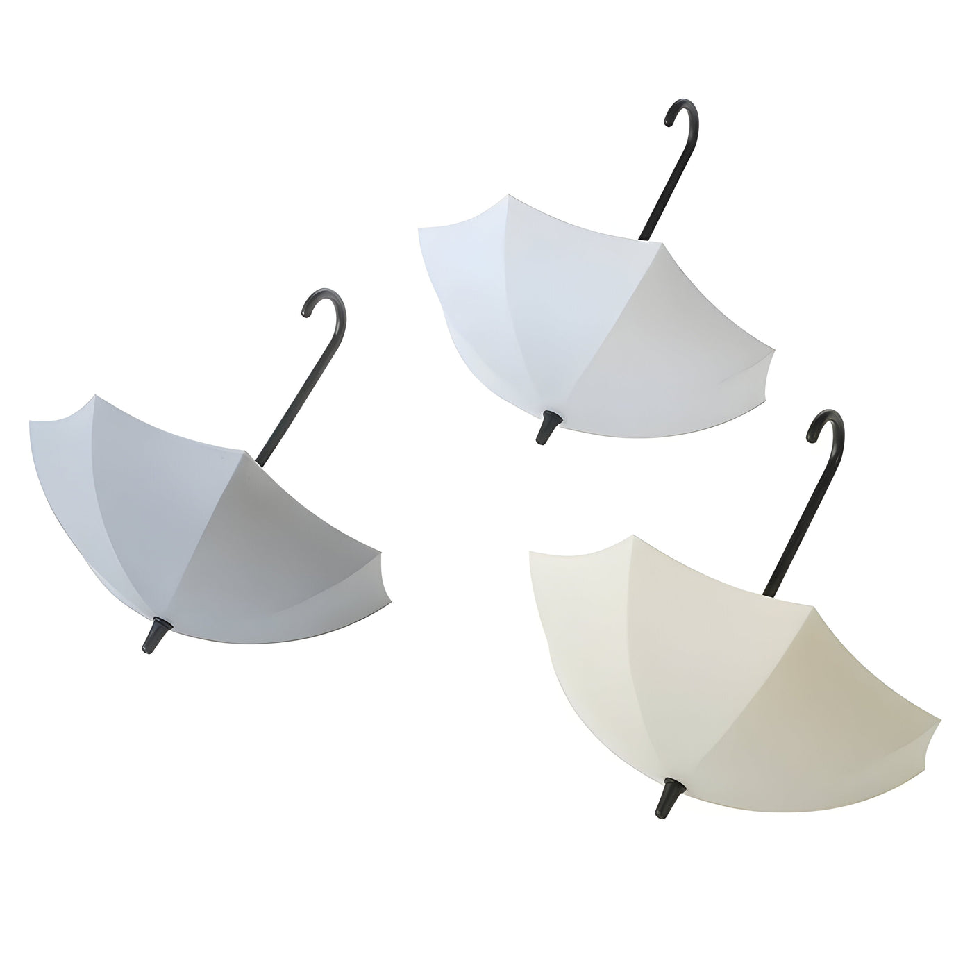 RainDrop Hook – 3-teiliges Set von wandmontierten Haken in Regenschirmform
