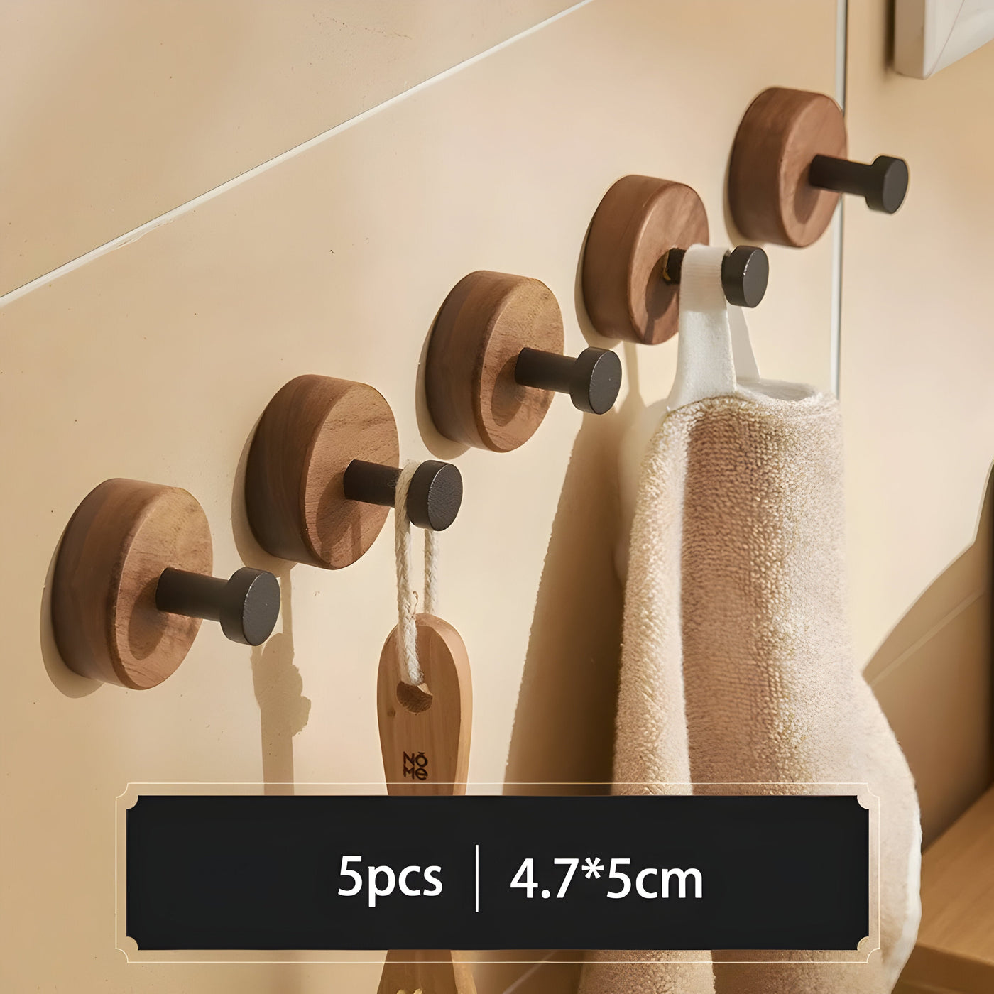 WoodenGrip Hook - Wandhaken aus Holz im Nordischen Stil