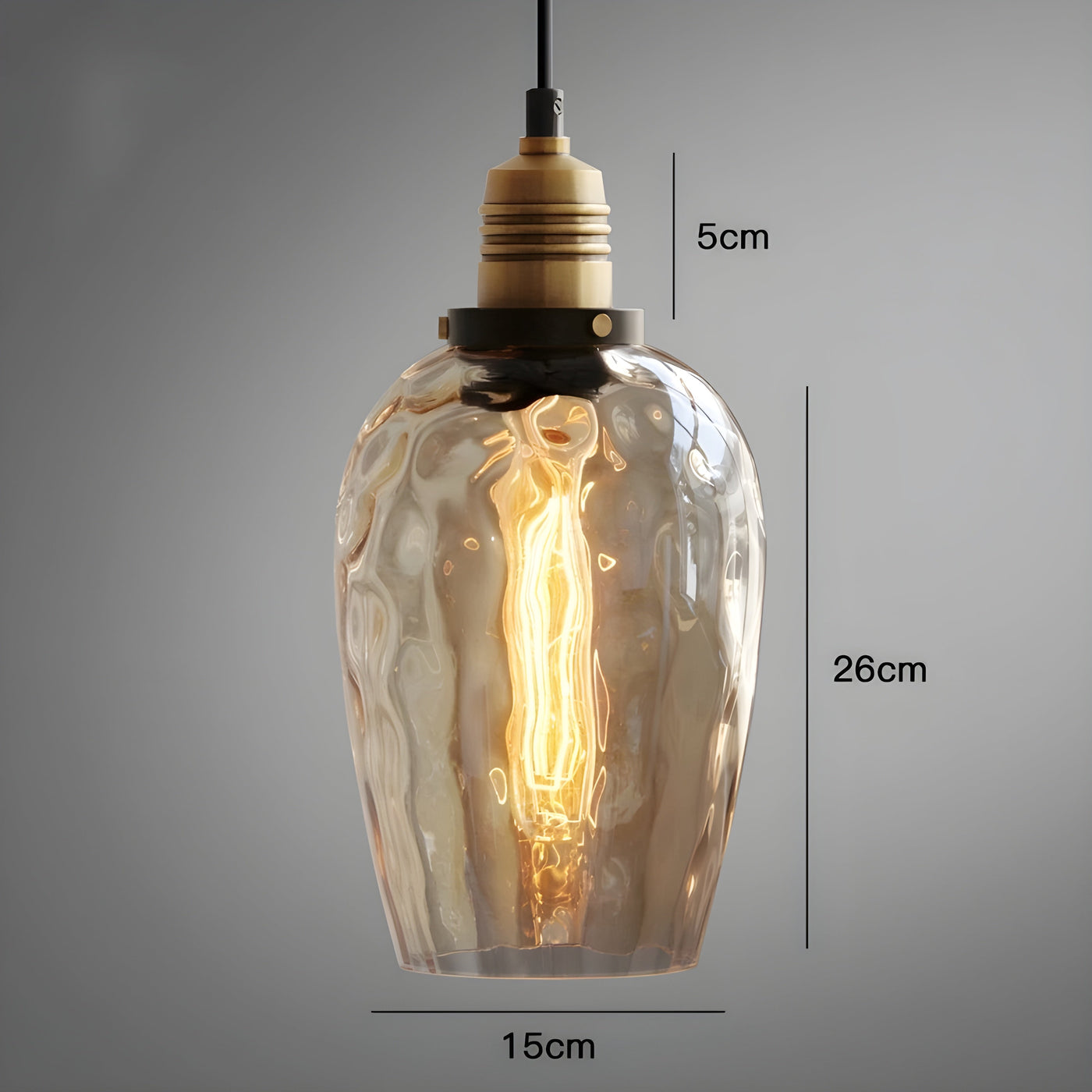 AmberLuxe Light – Industrielle Loft-Stil LED Pendelleuchte