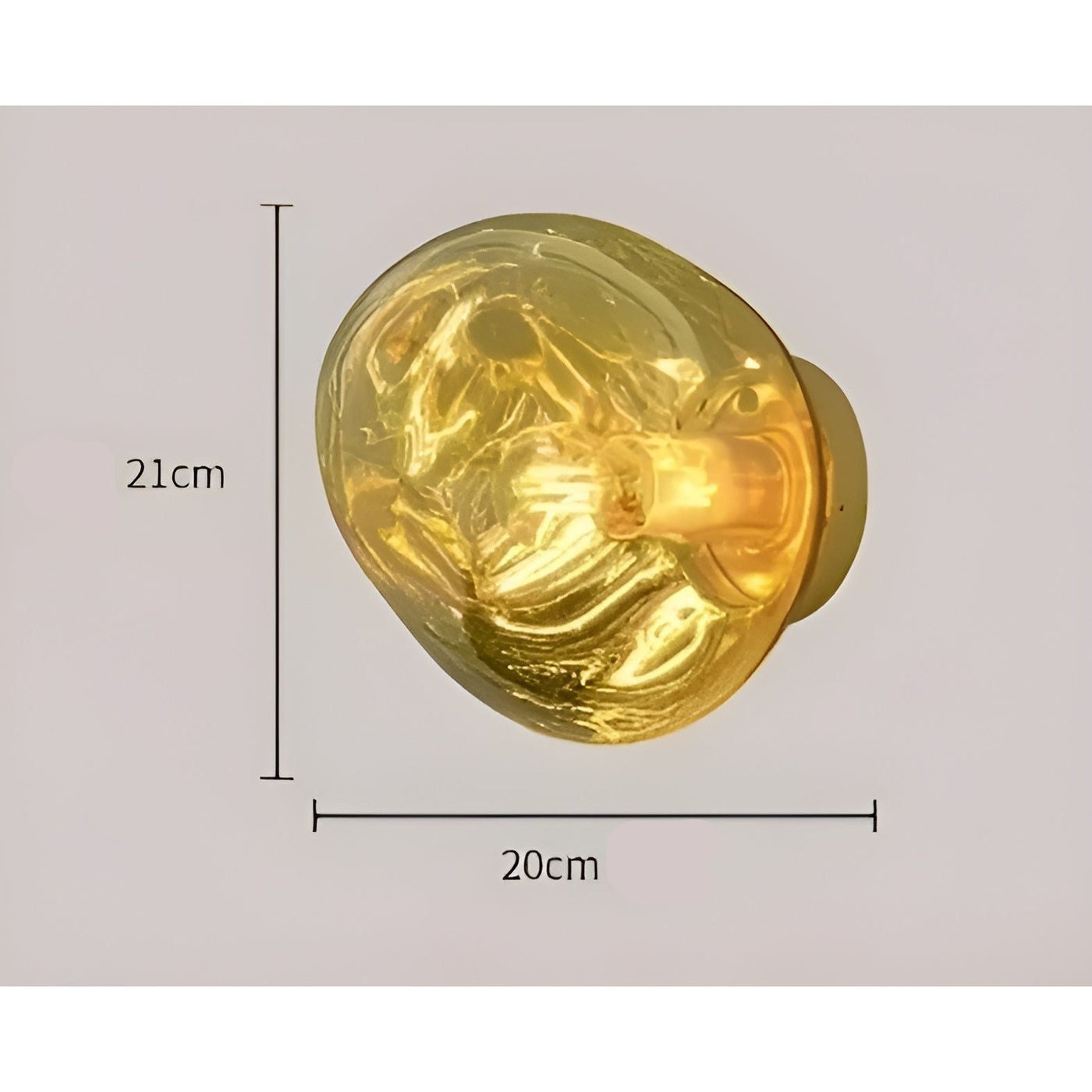 GlazeScape Light – Skandinavische Lava-Glas-Wandleuchte