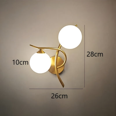 EternaGlow Light - Nordische Glaskugelleuchte aus Eisen