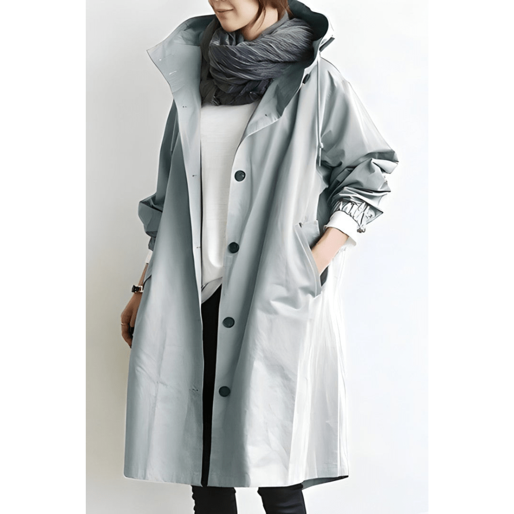 Edith | Langer Oversize-Trenchcoat mit modernem Minimalismus