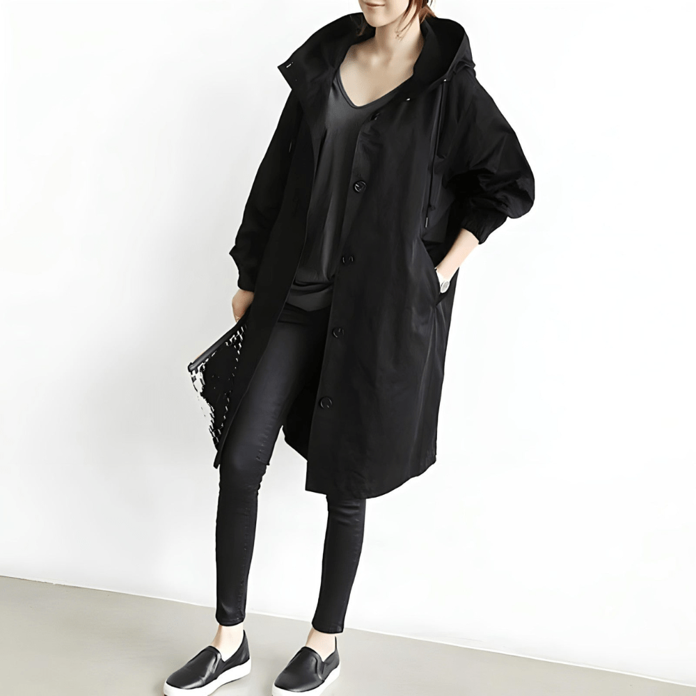 Edith | Langer Oversize-Trenchcoat mit modernem Minimalismus