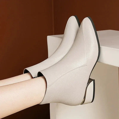 Spitzer Zehenpartie Stiefeletten für Damen