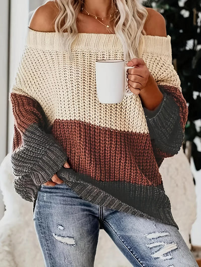 Karyll | Müheloser Stil Chic Komfort Schulterfreier Strickpullover