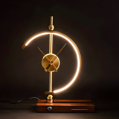 GlowBase Clock Lamp – Luxus Wireless LED Uhr-Lampe