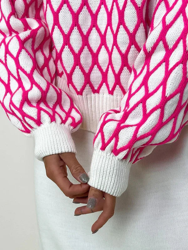 Elsa | Karierter Pullover für gemütliche Winterabende