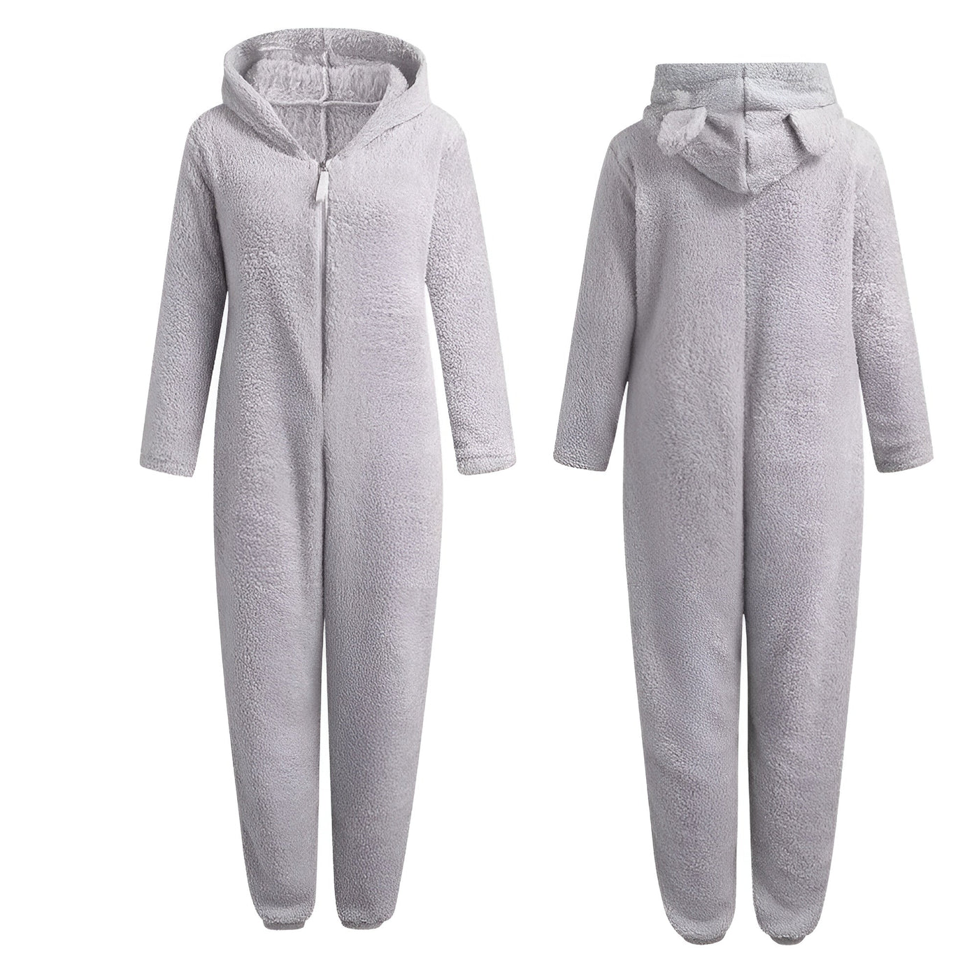 HugCloud Onesie – Weicher Fleece-Kapuzen-Einteiler