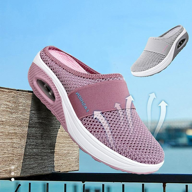 Mesh-Slip-On-Clog-Stil Turnschuhe für Damen