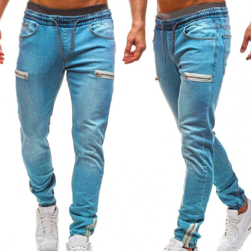 Denim-Jogginghose mit Kordelzug für Herren