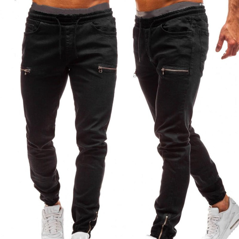 Denim-Jogginghose mit Kordelzug für Herren