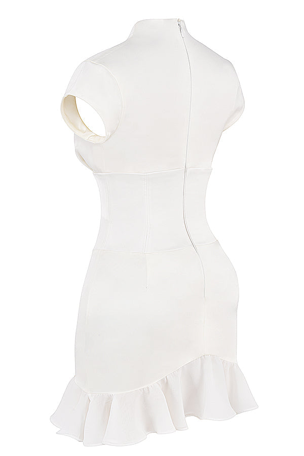 Rüschen Korsettkleid mit skulpturaler Eleganz für Frauen