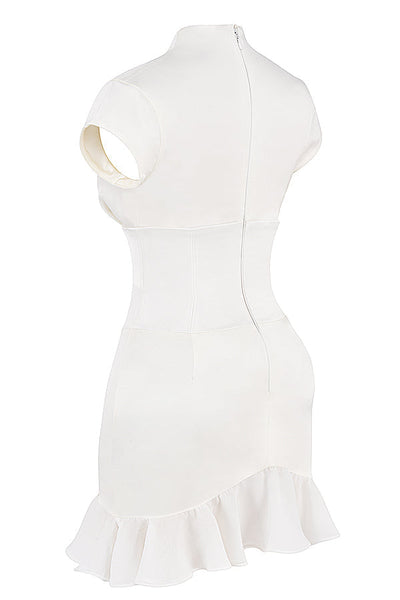 Rüschen Korsettkleid mit skulpturaler Eleganz für Frauen