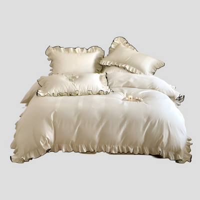 Sereni Bettwäsche - Silky Ruffle Bettwäsche-Set