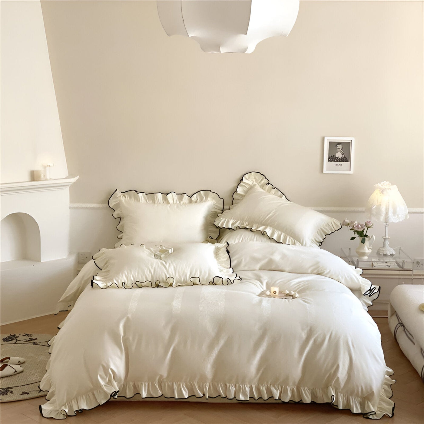 Sereni Bettwäsche - Silky Ruffle Bettwäsche-Set