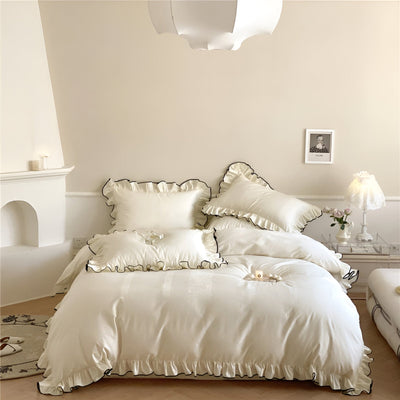 Sereni Bettwäsche - Silky Ruffle Bettwäsche-Set