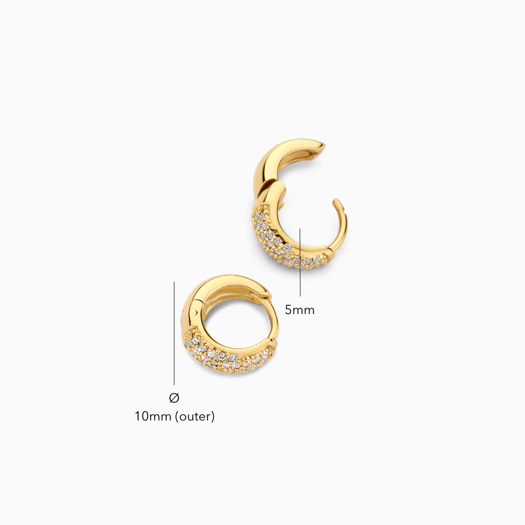 Gold Jules Mini Hoop Earrings