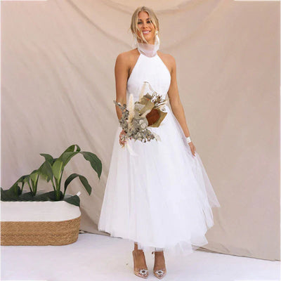 Brandt & Belle | Tüll Halter Midi Kleid