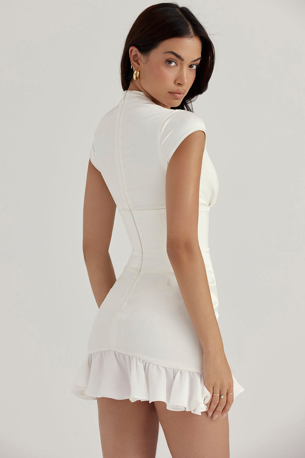 Rüschen Korsettkleid mit skulpturaler Eleganz für Frauen