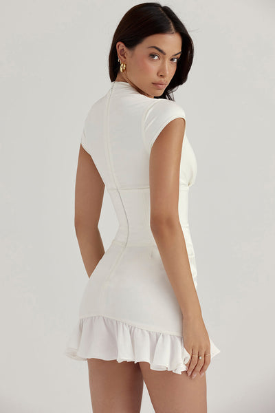 Rüschen Korsettkleid mit skulpturaler Eleganz für Frauen