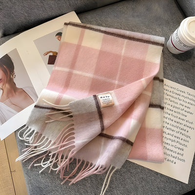 Anneke | Kuscheliger Karo-Winterschal mit Kaschmir-Feeling