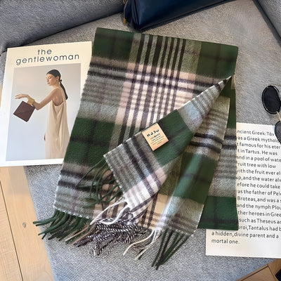 Anneke | Kuscheliger Karo-Winterschal mit Kaschmir-Feeling