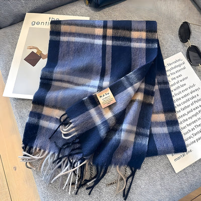 Anneke | Kuscheliger Karo-Winterschal mit Kaschmir-Feeling