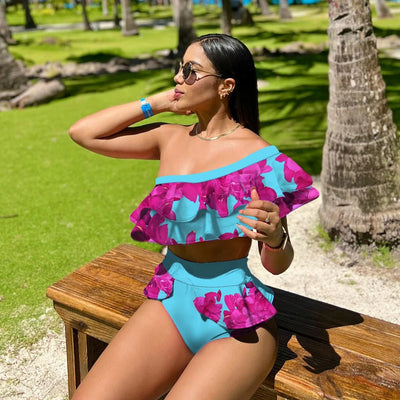 Janice® | Badeanzug mit Rüschen und einer Schulter