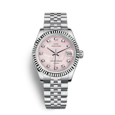 Klassische Edelstahl Armbanduhr Nr. 296