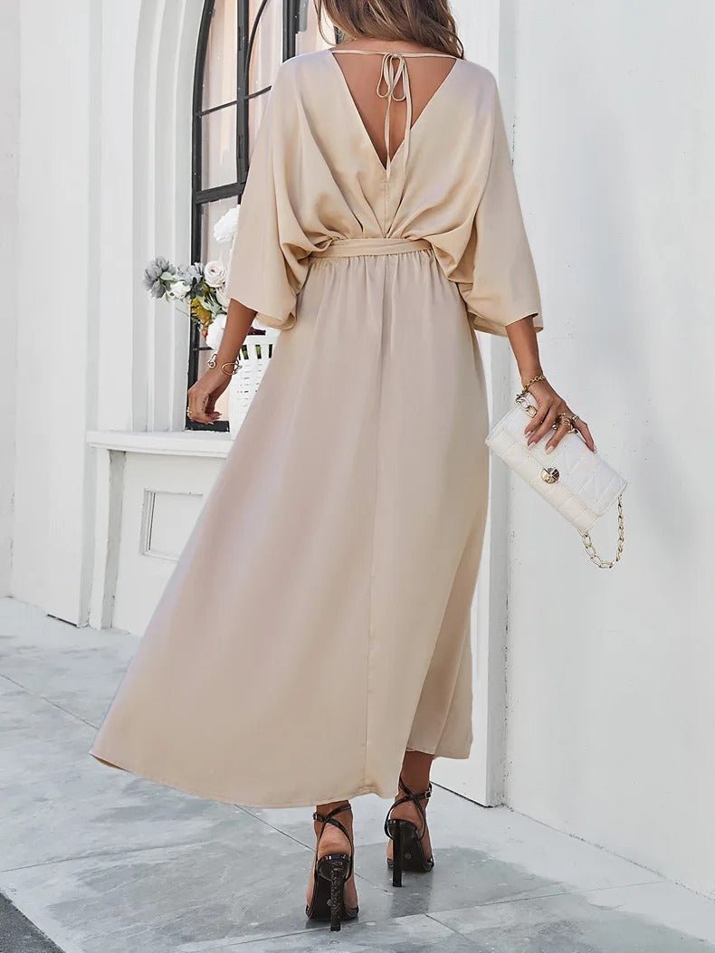 Kalliope | Frühlingskleid mit V-Ausschnitt