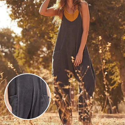 TINATII  Vielseitiger Baumwoll-Overall für Damen – Stilvoll & Bequem