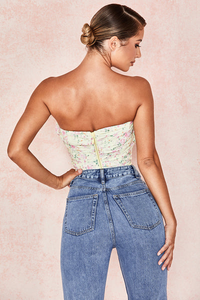 Korsett mit Blumenmuster und weicher Form für Frauen