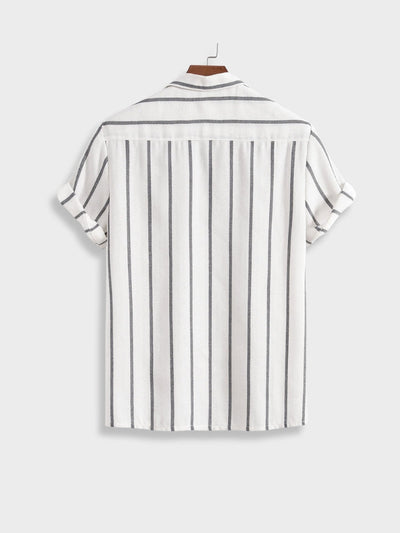 Maritimes Herren Sommer-Set | Gestreiftes Hemd & Shorts