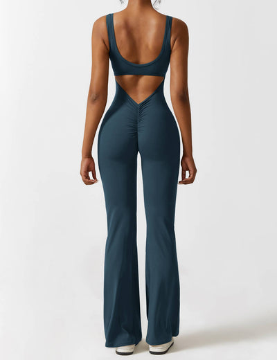 Sienna | Rückenfreier Flare-Jumpsuit