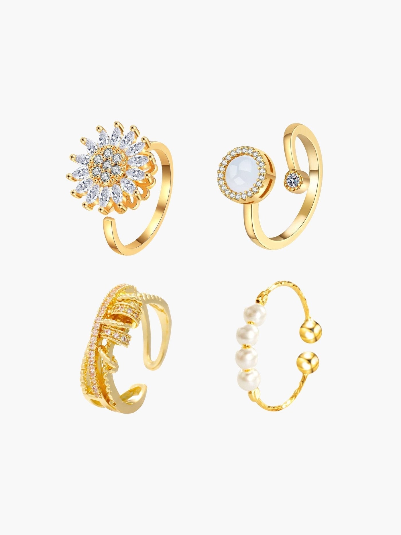 Eliz Angst-Spinner-Ring-Set